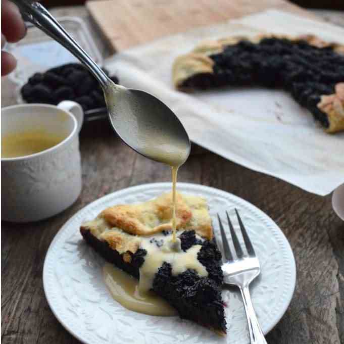 ULBERRY GALETTE W/ VANILLA SAUCE