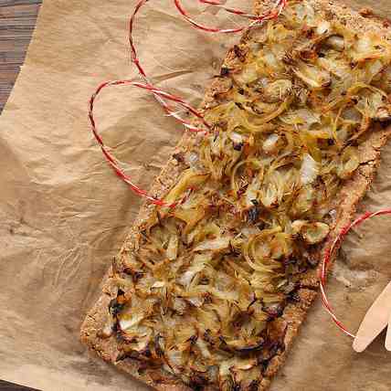 Chicory and onions tart