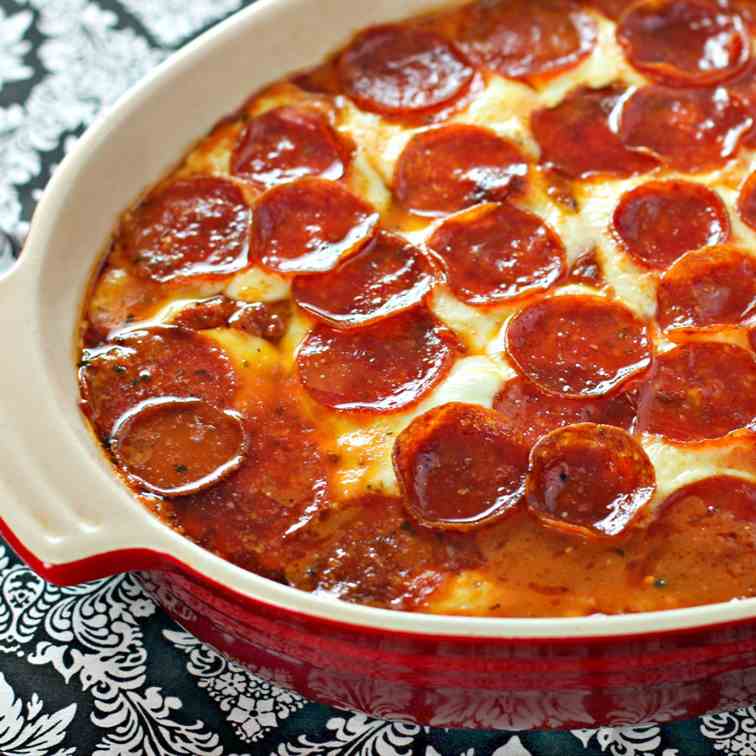 Pepperoni Pizza Chicken Bake