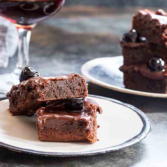 Manhattan Cocktail Brownies