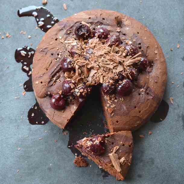 Gluten Free Chocolate Cherry Cake