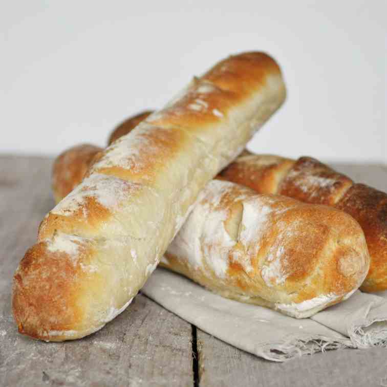 Homemade baguette