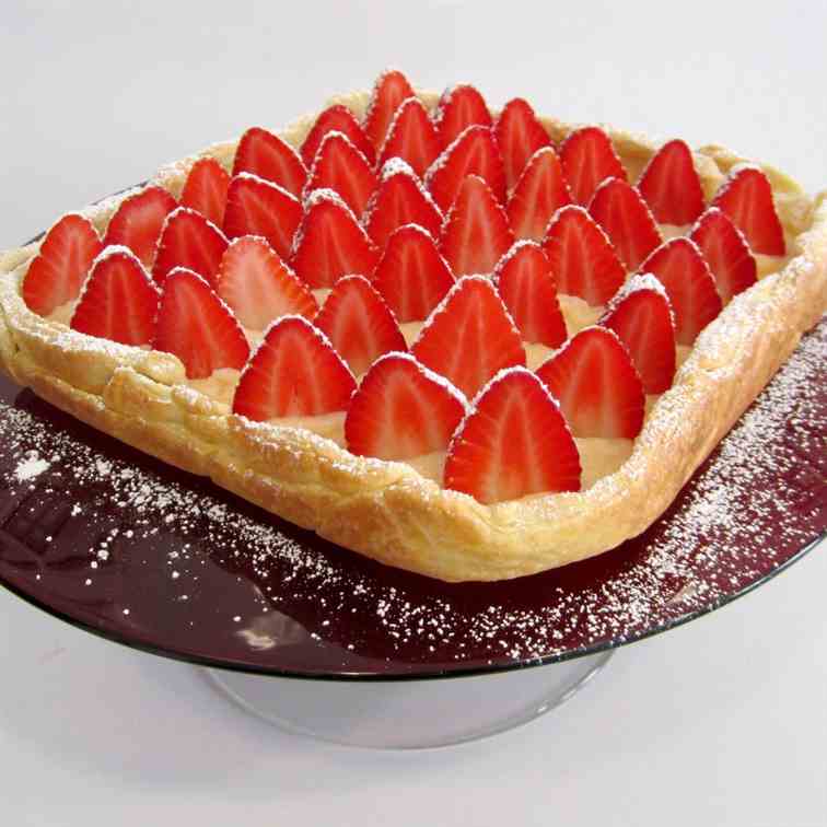 Strawberries and Cream Tart 