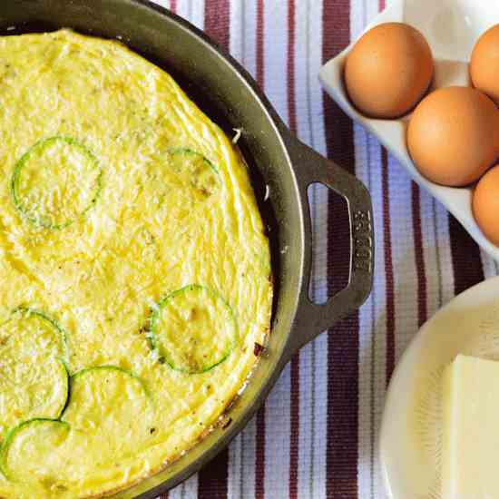 Zucchini and Pecorino Frittata