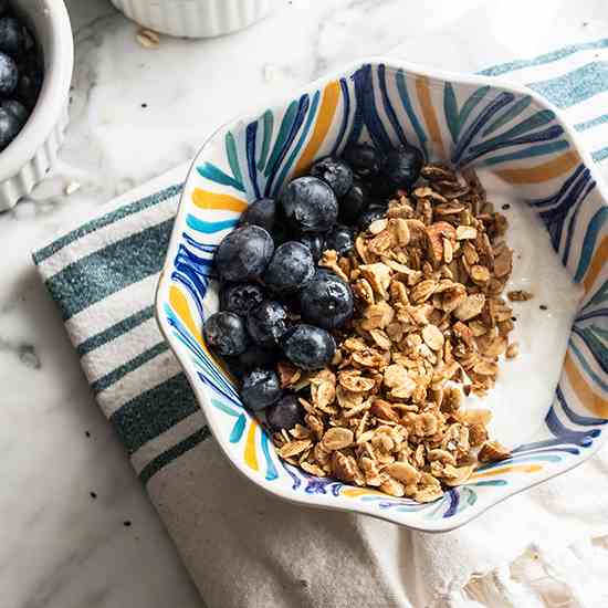 Crunchy Lemon Almond and Coconut Granola