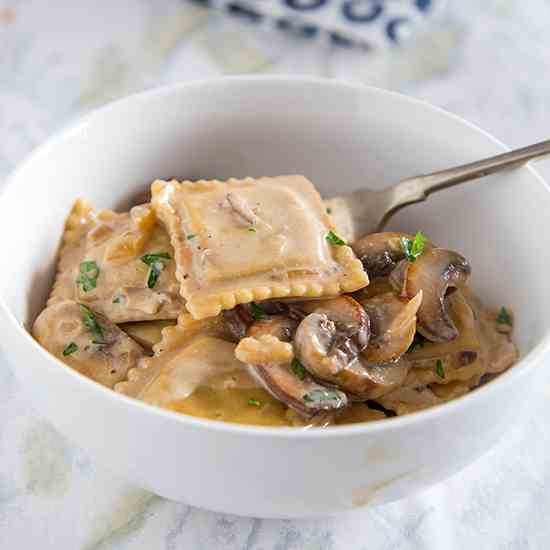 Beef Stroganoff Ravioli Skillet