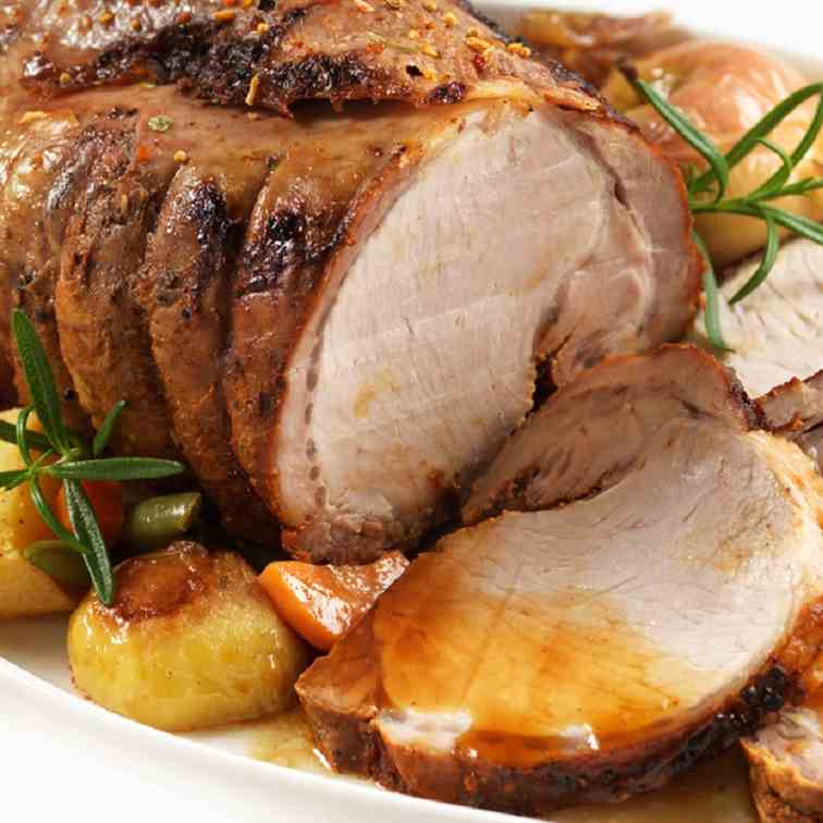 Paleo Slow Roasted Pork Leg