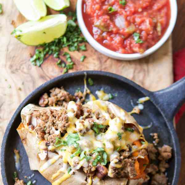 taco stuffed sweet potatoes