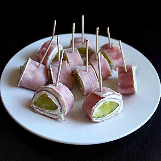 Pickle Ham Roll Ups