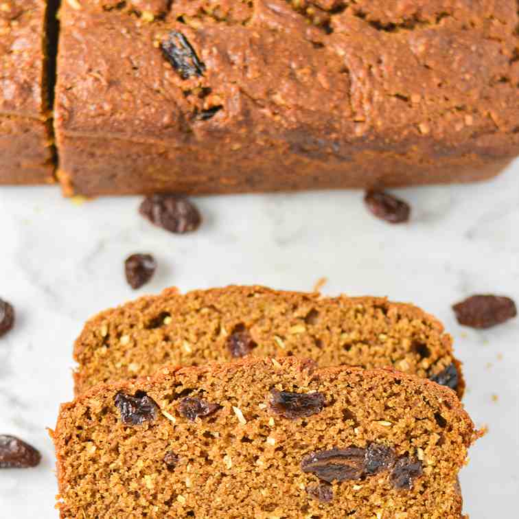 Raisin and Coconut Pumpkin Bread