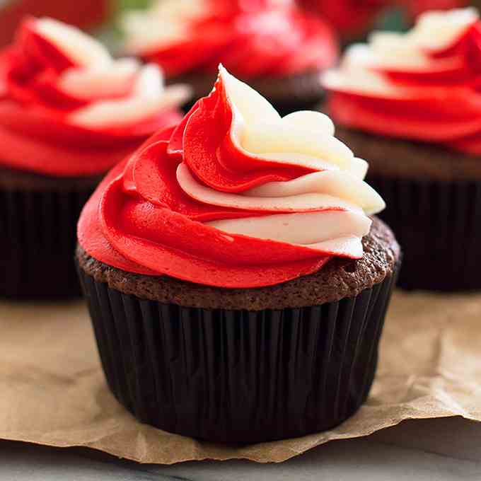 Small-batch Chocolate Cupcakes