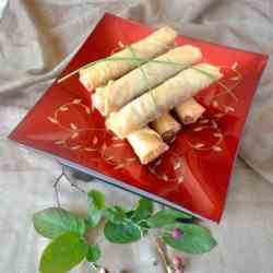 Fried Pork and Crab Spring Rolls