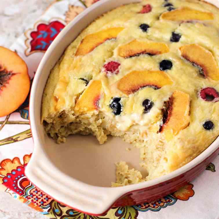 Yellow Cake Baked Oatmeal