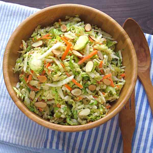 brussel fennel apple slaw