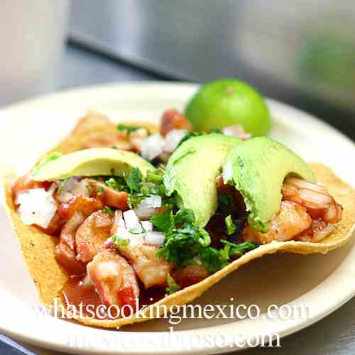 Seafood tostadas