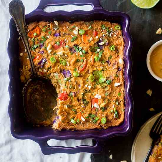 Thai Chicken Cauliflower Casserole