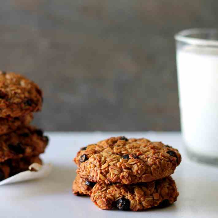 WILDBLUEBERRY OATMEAL COOKIES (VEGAN & GF)