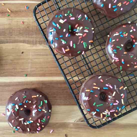 Chocolate Cake Doughnuts