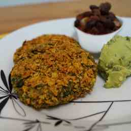 Nacho Coated Spinach Falafel