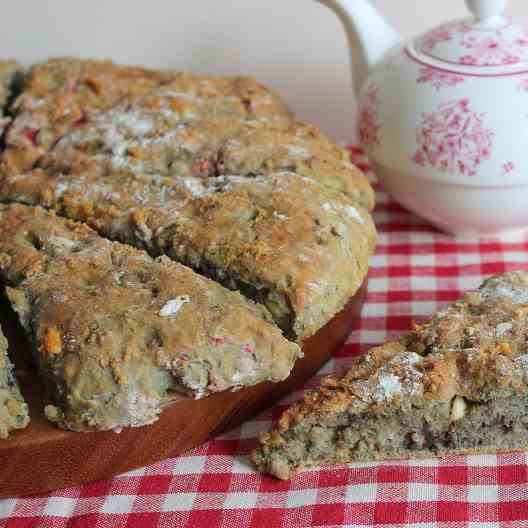 Raspberry White Chocolate Scones