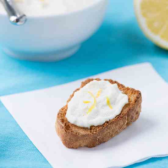 Honey Lemon Whipped Ricotta