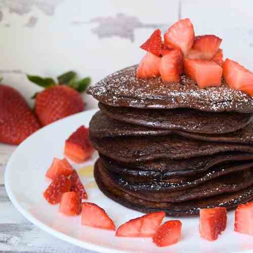 Chocolate pancakes, without flour