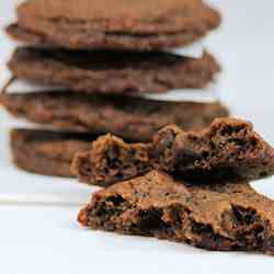 triple chocolate and sea salt cookies