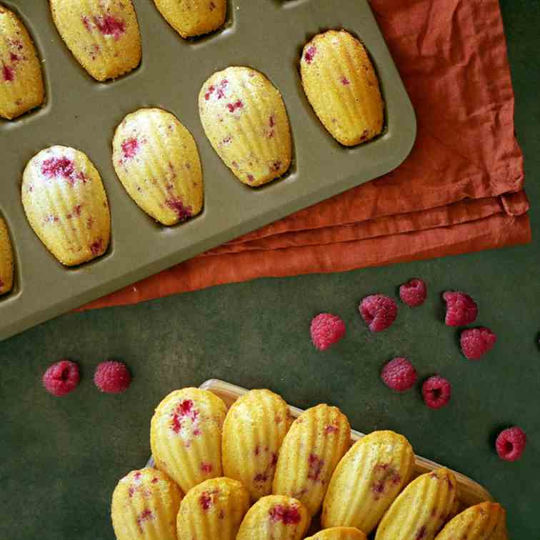 Raspberry Madeleines