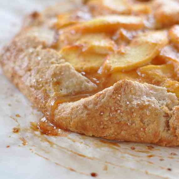 Whole Wheat Rustic Peach Tart