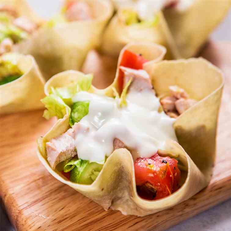 Chicken Salad Tortilla Bowl