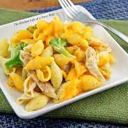 Chicken and Broccoli Alfredo Shells