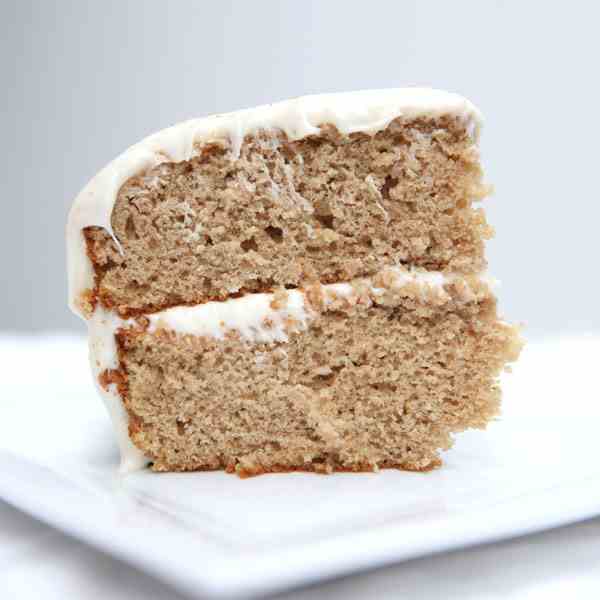 Chai Cake with Honey Ginger Cream