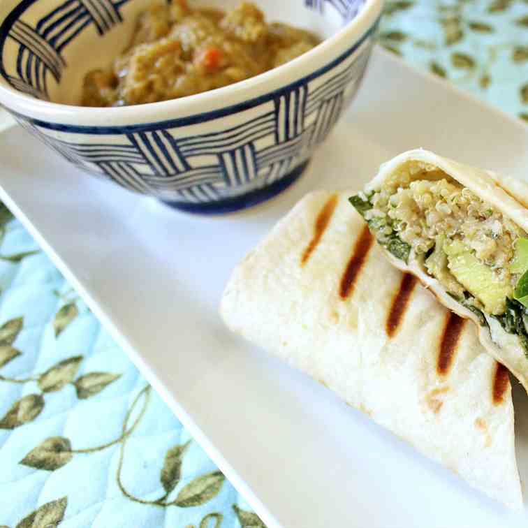 Grilled Chicken Caesar Salad Wrap