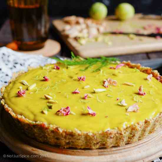 Avocado, Mango and Lime Mousse Tart 