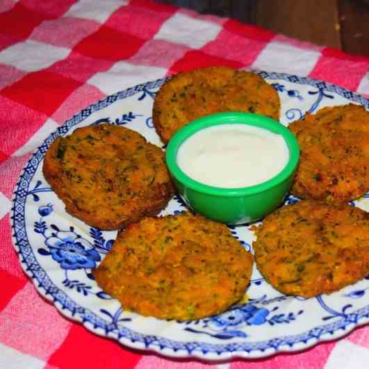 Sweet Potato - Zucchini Fritters