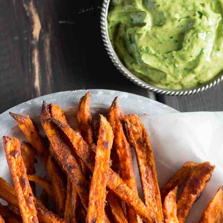 Crispy sweet potato fries