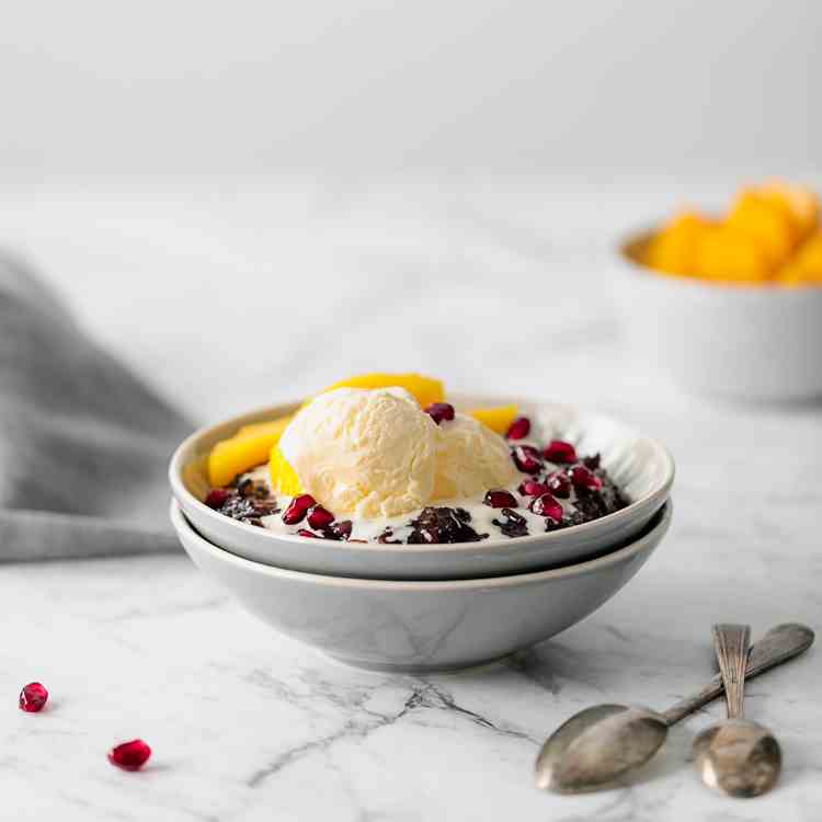 Forbidden Black Rice Pudding