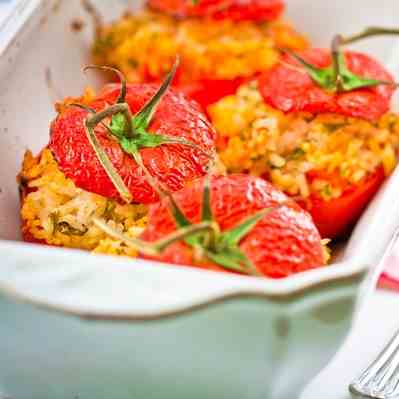 Rice Stuffed Tomatoes