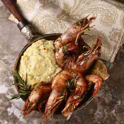 Cajun BBQ Shrimp and Grits