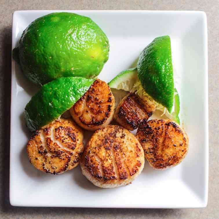 Scallops with Cumin and Lime