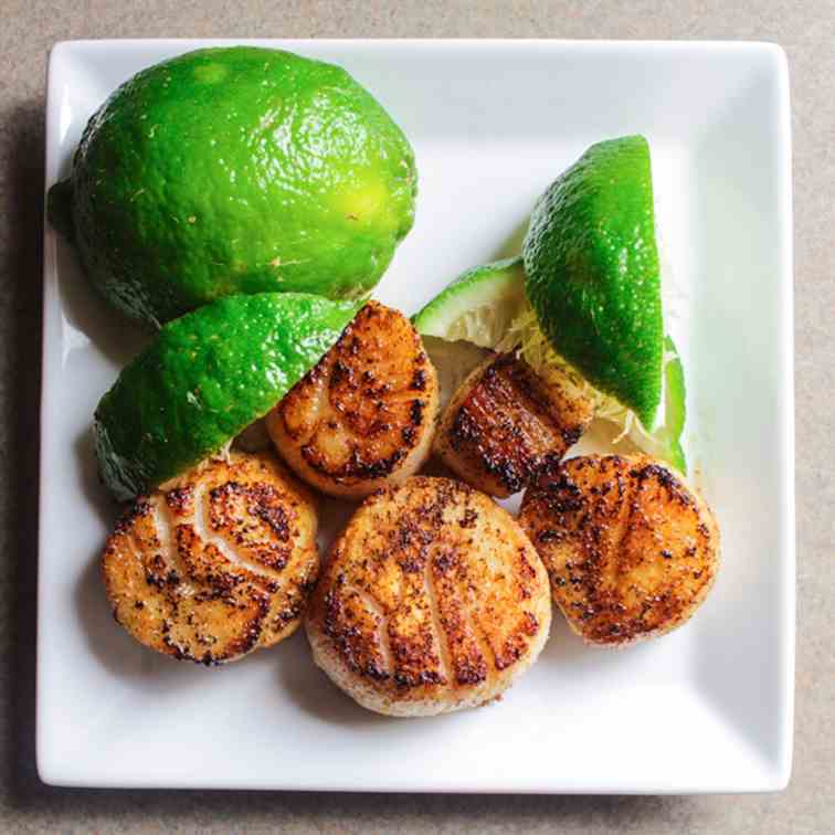 Scallops with Cumin and Lime