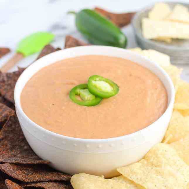 cheesy salsa bean dip