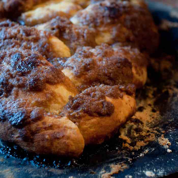 Crumb Topped Pumpkin Brioche