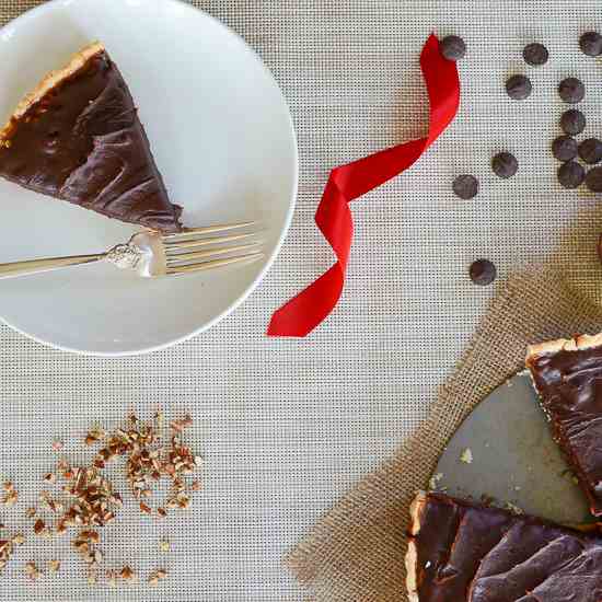 Chocolate Honey Pecan Tart