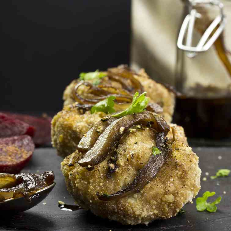 Polish Meatballs with Balsamic-Glazed Red