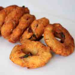 Rice flour buttermilk savoury fritters