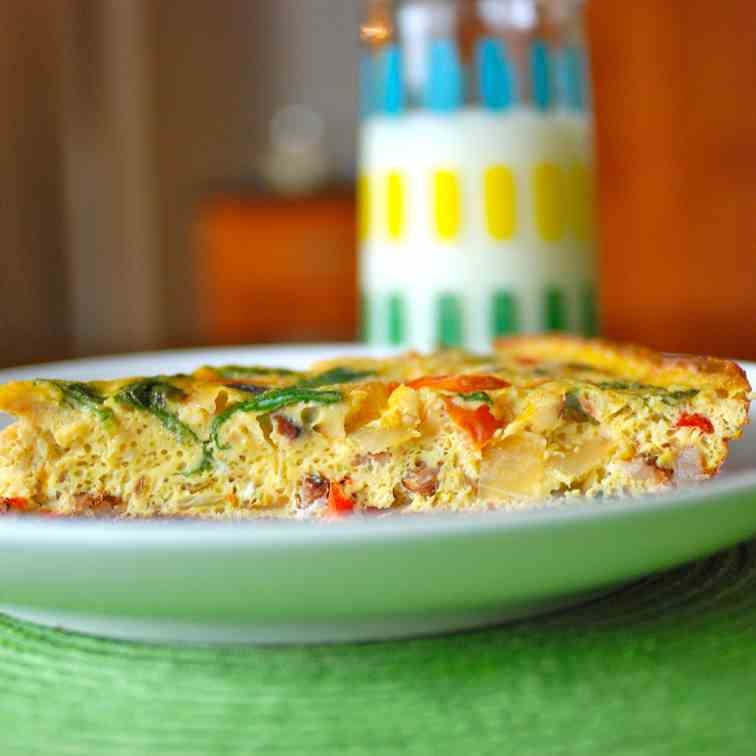 Simple Frittata with Local Ingredients