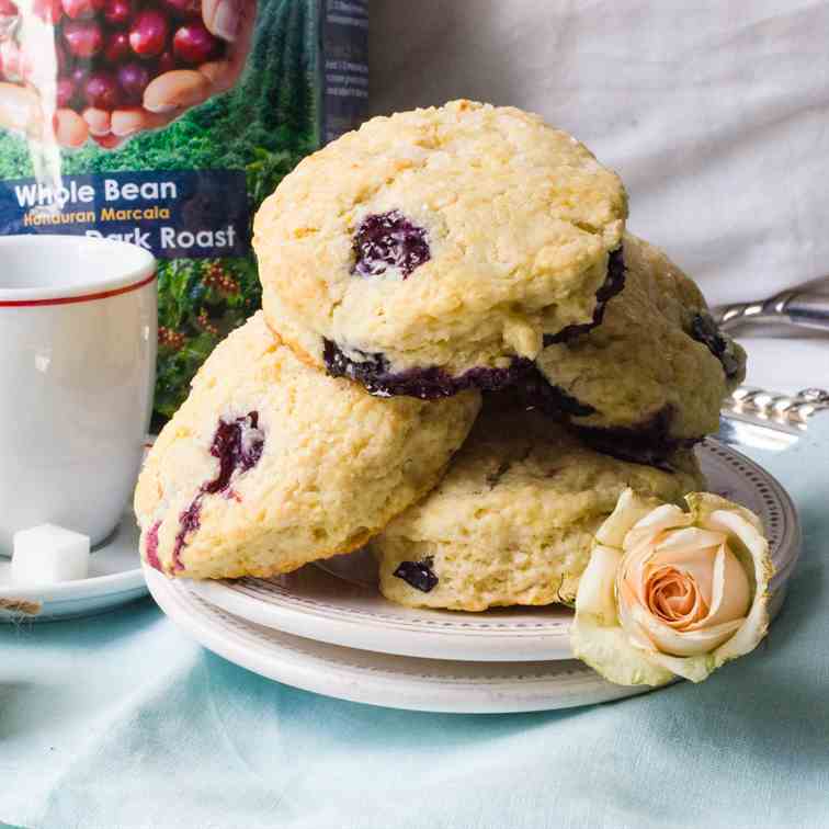 Blueberry Cream Cheese Scones