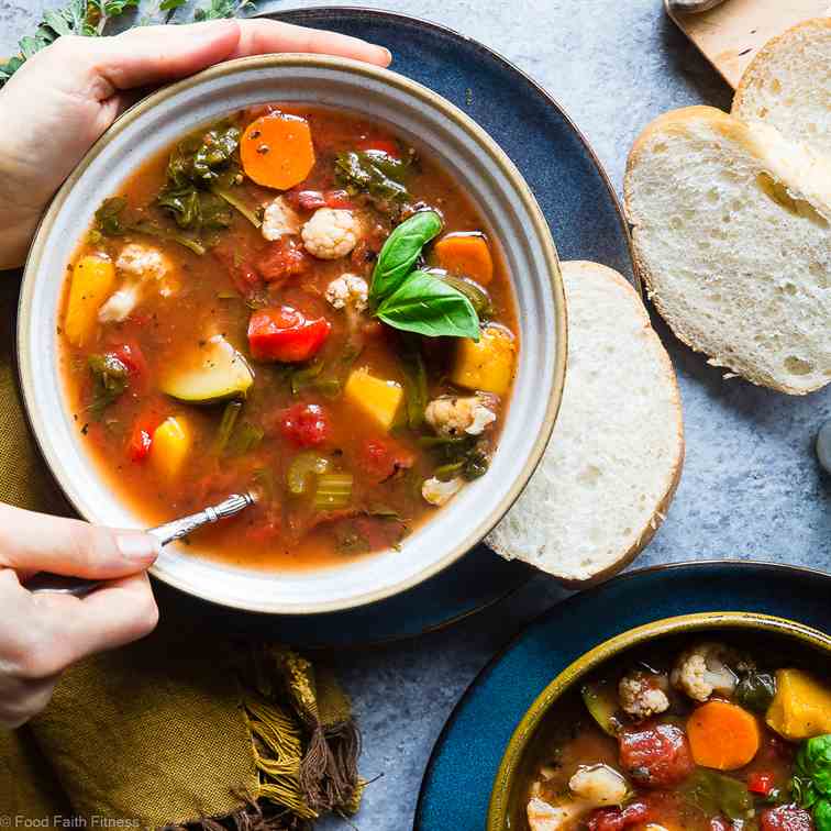 Easy Homemade Crockpot Vegetable Soup