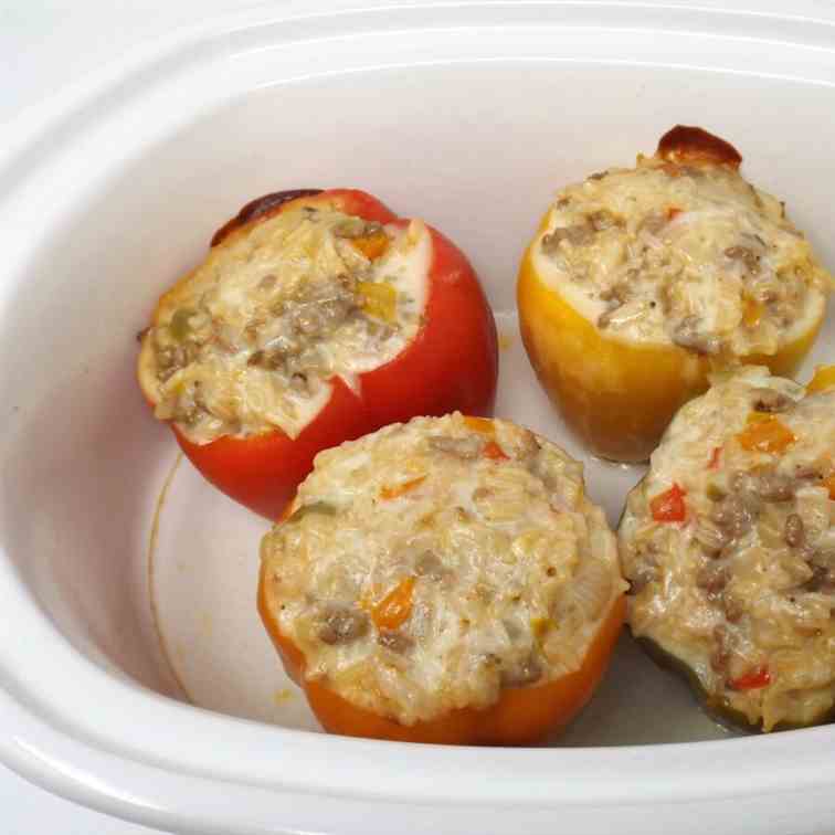 Slow Cooker Stuffed Peppers